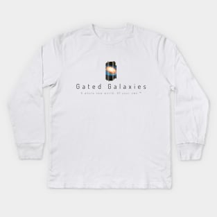 Gated Galaxies Logo (color) Kids Long Sleeve T-Shirt